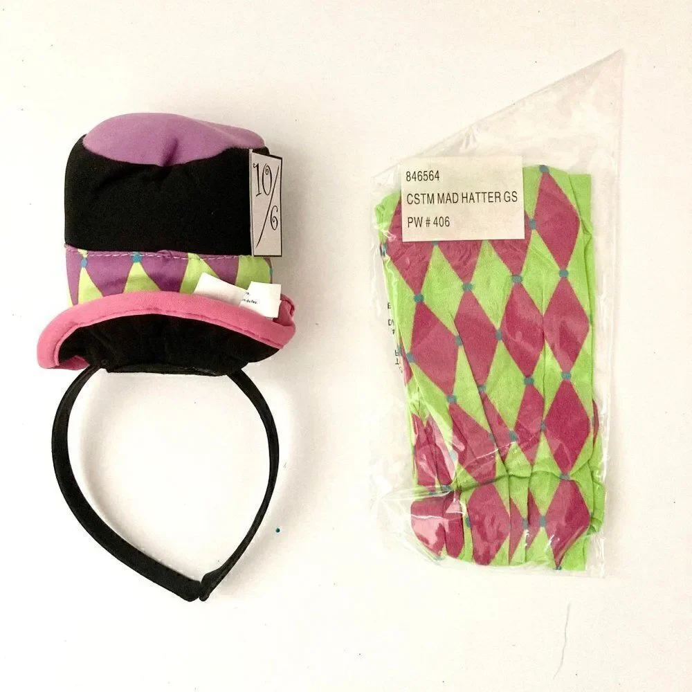 Nwot Girl's S Mad Hatter Halloween Costume